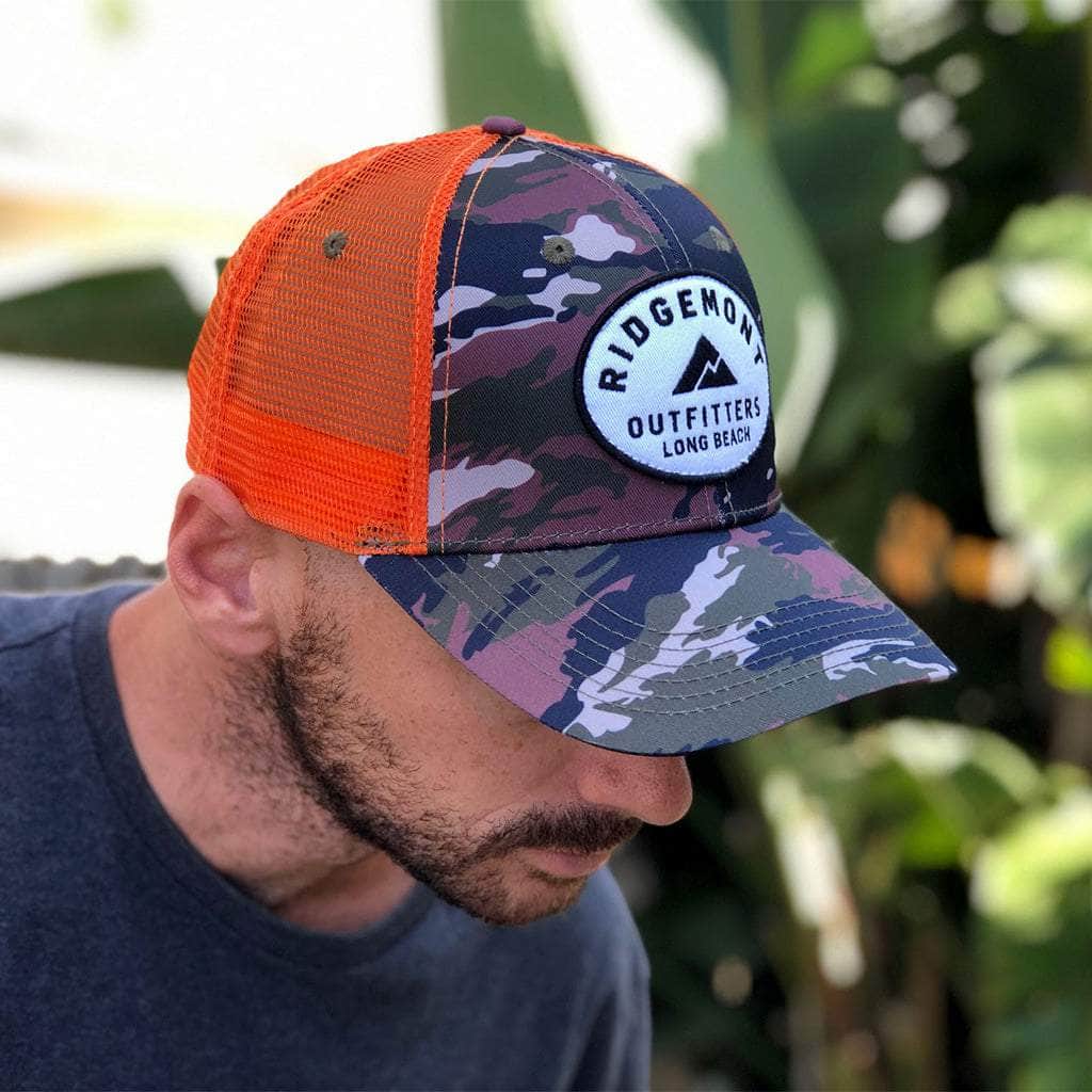 Ridgemont Apparel & Accessories Camo/Orange / One Size Good Times Hat - Camo/Orange