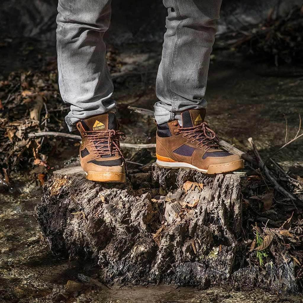 Ridgemont Footwear Monty Hi : Brown/Orange