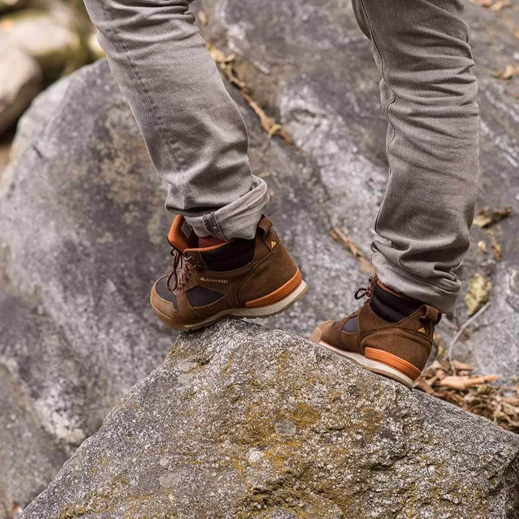 Ridgemont Footwear Monty Hi : Brown/Orange