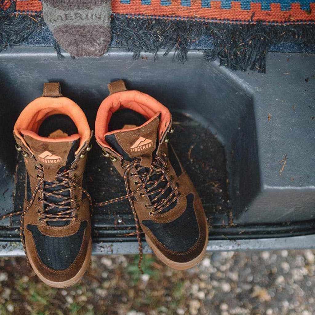 Ridgemont Footwear Monty Hi : Brown/Orange