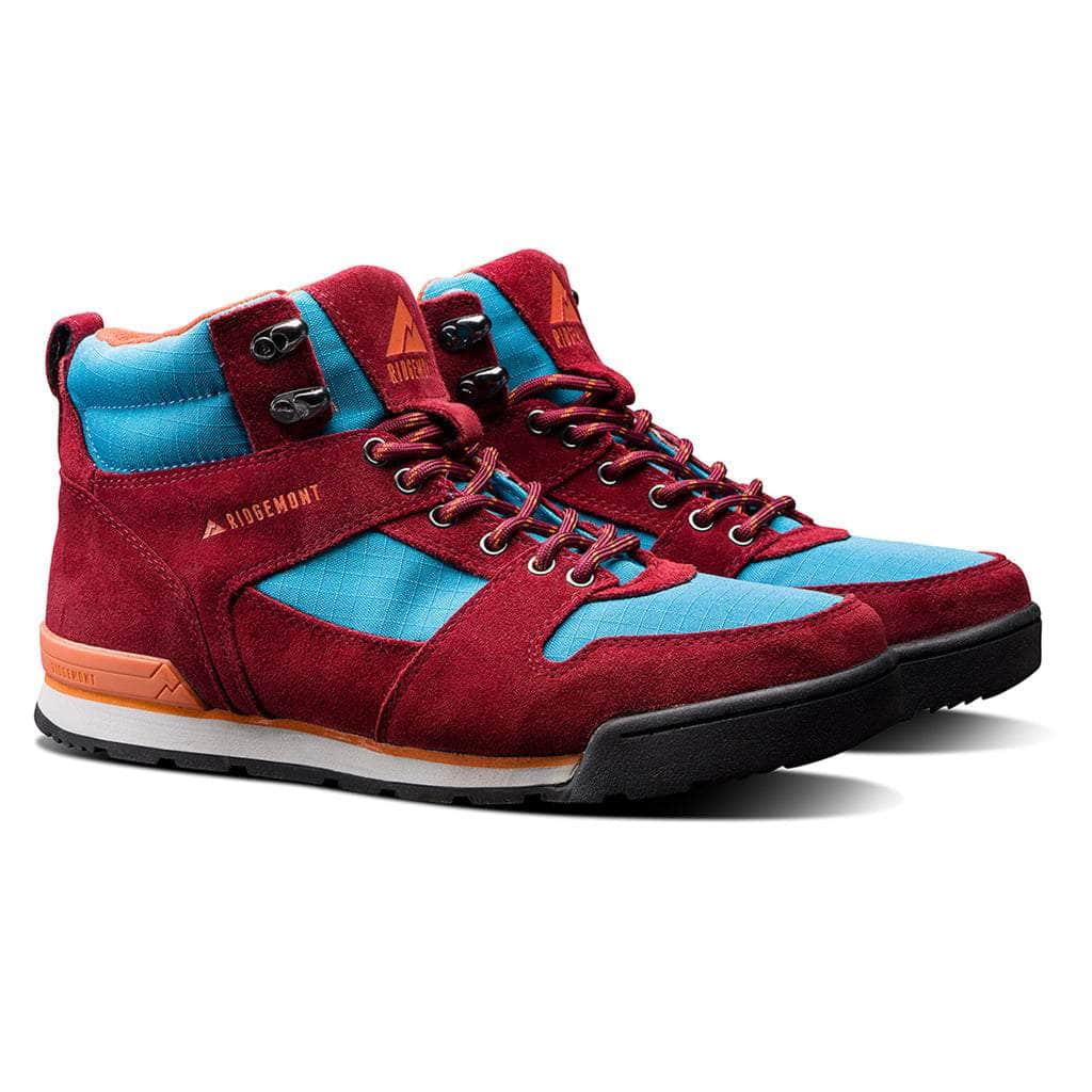 Ridgemont Footwear Monty Hi : Burgundy/Sky