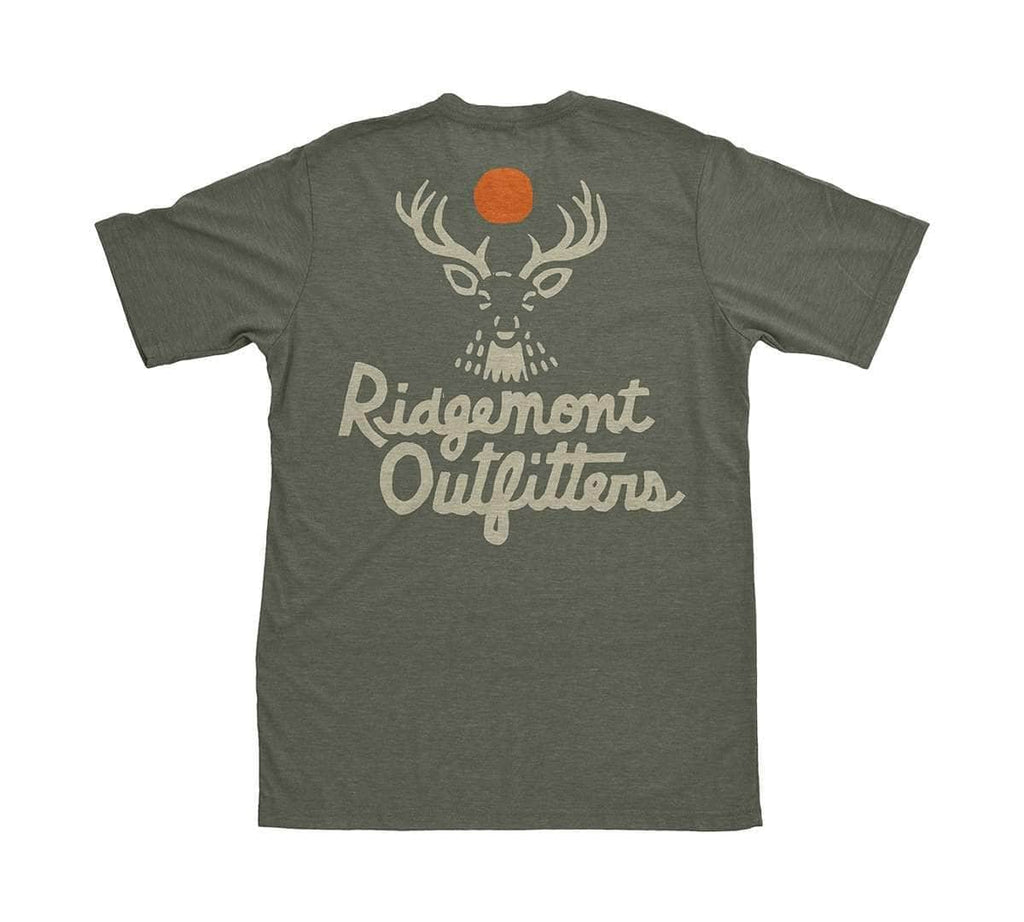 Ridgemont Outfitters T-Shirt Medium Buck T-Shirt - Olive